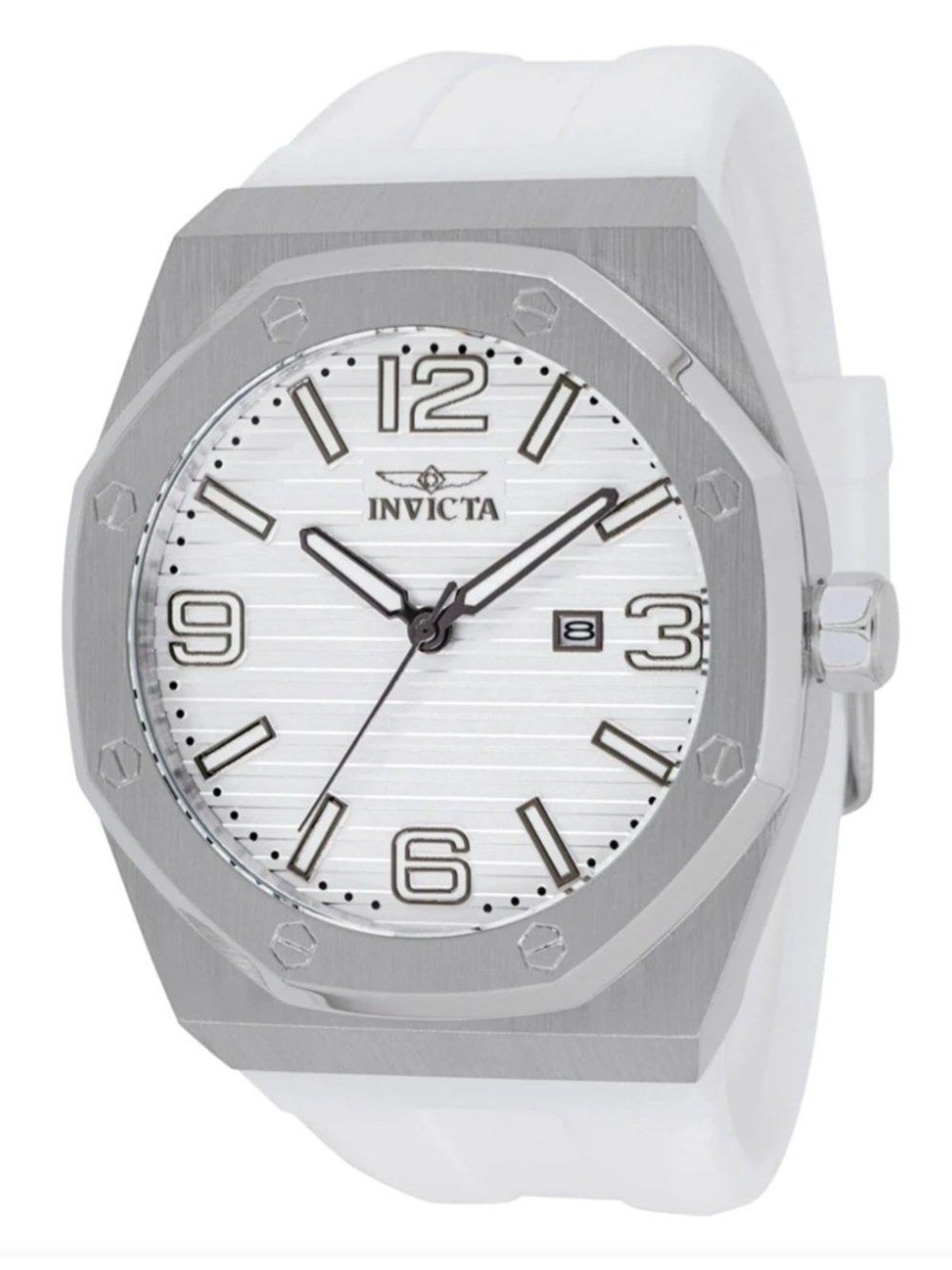 Invicta Huracan 45774 Silver and White Dial Stainless Steel Men's Watch